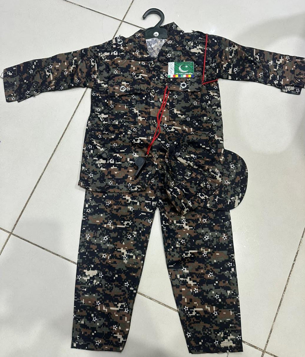 Kids Commando Dress - 14th August Independence Day Special