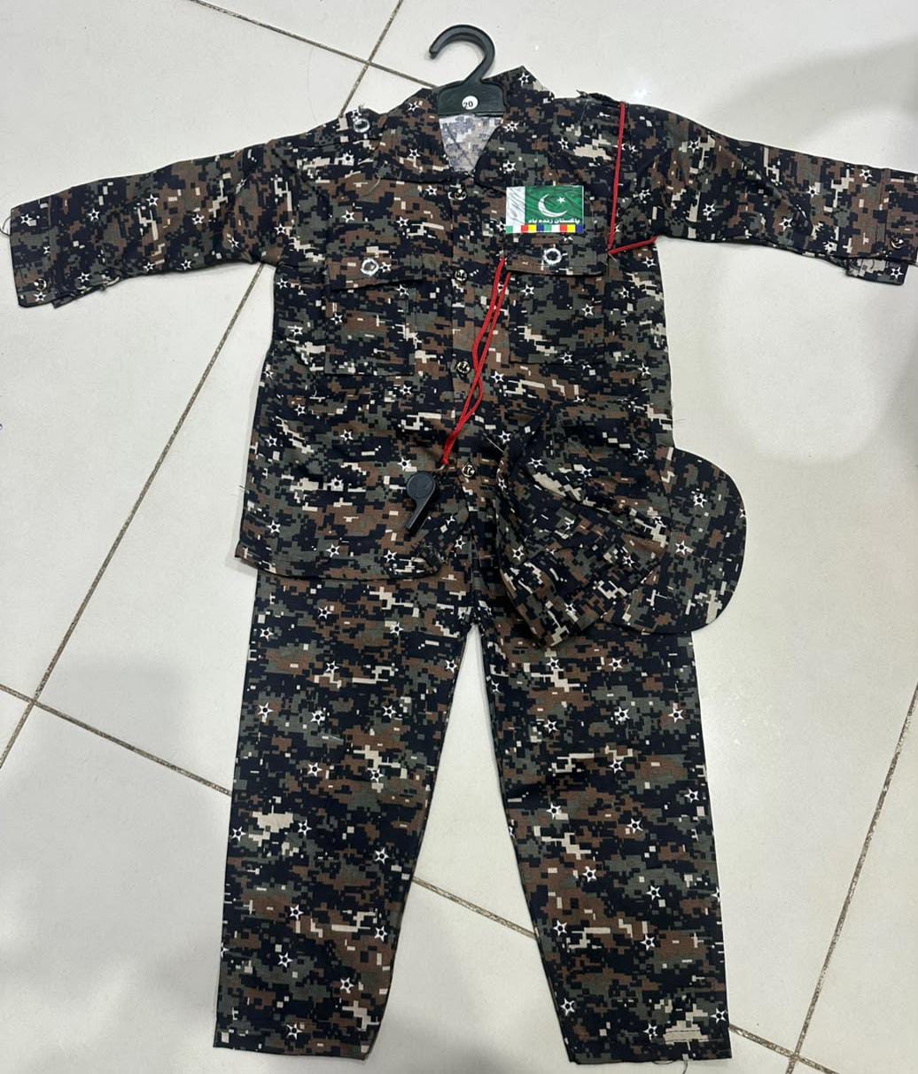 Kids Commando Dress - 14th August Independence Day Special