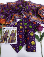 Premium 90/70 Airjet Digital Printed Lawn Suit with Monar Dupatta