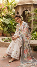 Bana Dora Swiss Lawn 3-Piece Suit with Sequence Embroidery & Digital Munar Dupatta