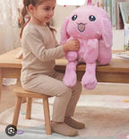 Premium Furry Stuffed Bag with Jumping Ears & LED Lights | Cute Kawaii Backpack
