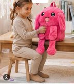 Premium Furry Stuffed Bag with Jumping Ears & LED Lights | Cute Kawaii Backpack