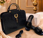 Combo YSL Style Big Size Bag with Matching Slippers