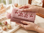 Spacious Double Pocket Hand Clutch with Mobile & Cardholder (Dark Pink)