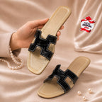 Elegant Black Ladies Slippers
