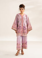 Ready to Wear Digital Printed Swiss Lawn 3-Piece Co-Ord Set with Matching Monar Dupatta