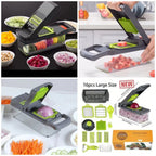 16-in-1 Multifunctional Mandoline Slicer & Veggie Food Chopper