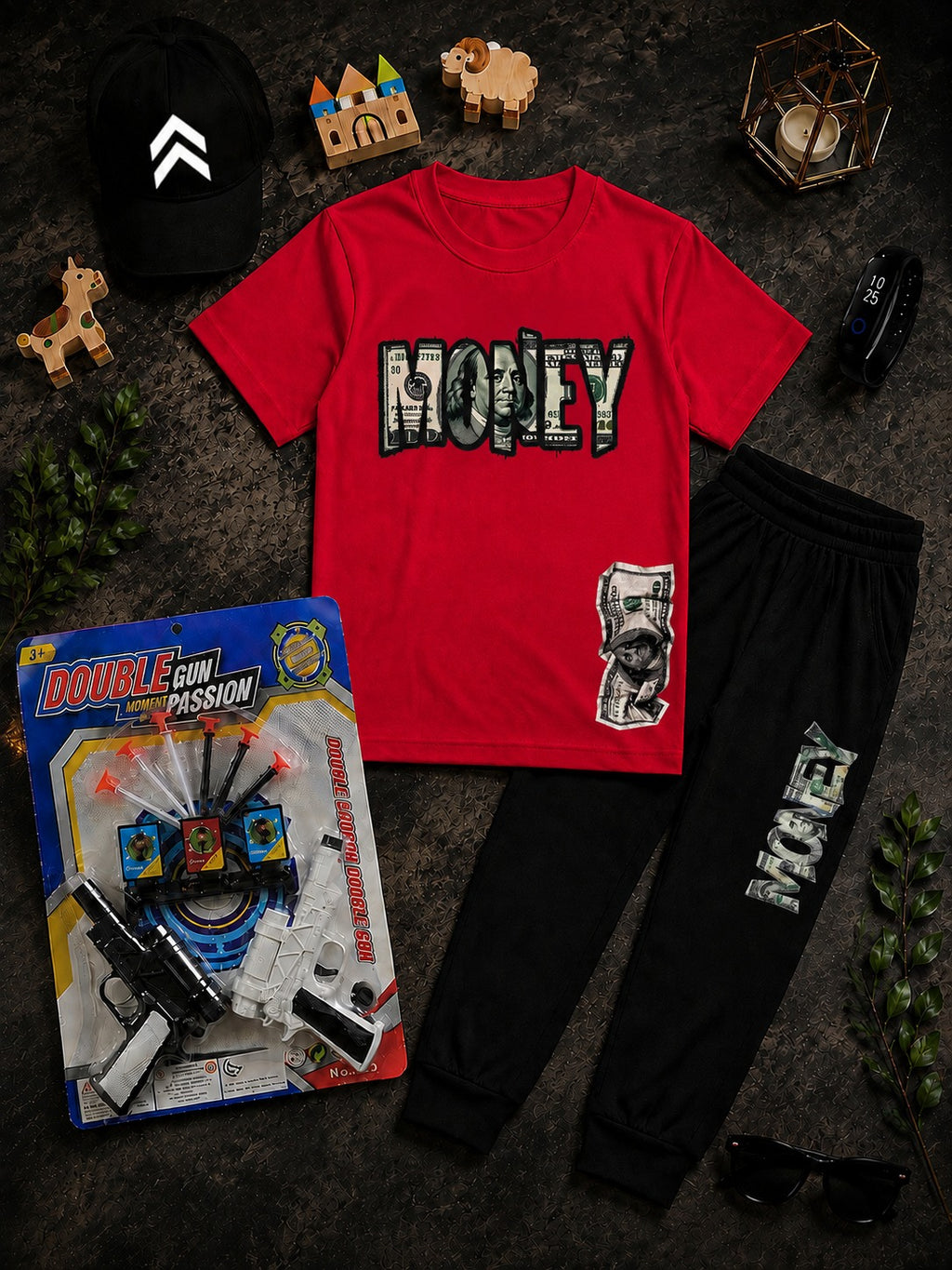 Kids Tracksuit Pack of 6 with Watch, Glasses & Free Gift