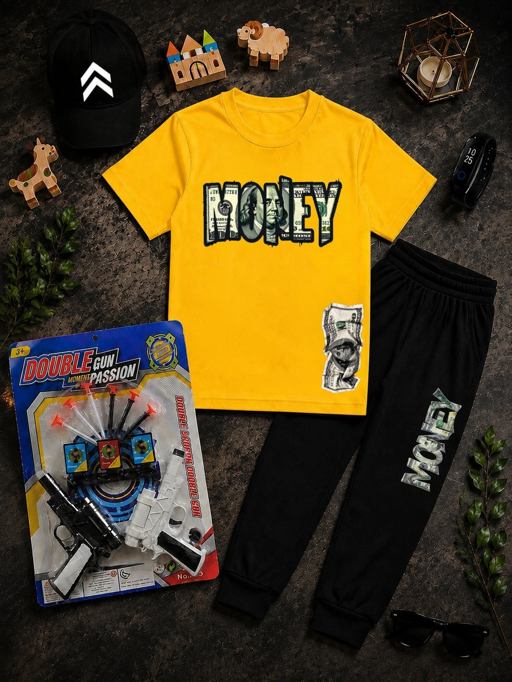 Kids Tracksuit Pack of 6 with Watch, Glasses & Free Gift