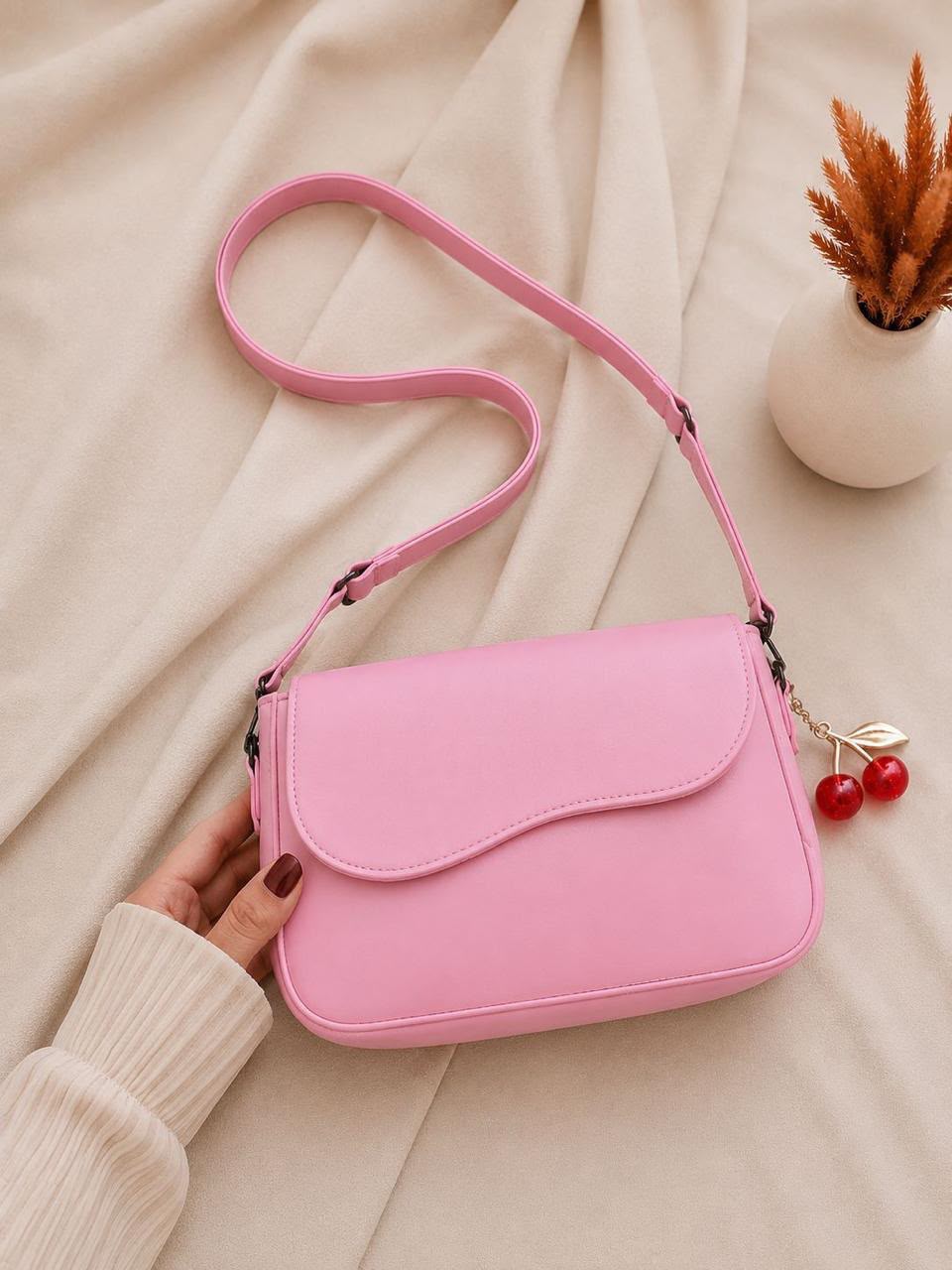 Cute & Stylish High-Capacity Handbag with Side Details