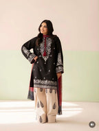 Ready to Wear Heavy Embroidered Malai Lawn 2-Piece Suit with Farshi Shalwar