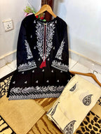 Ready to Wear Heavy Embroidered Malai Lawn 2-Piece Suit with Farshi Shalwar
