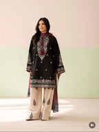 Ready to Wear Heavy Embroidered Malai Lawn 2-Piece Suit with Farshi Shalwar
