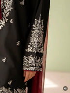 Ready to Wear Heavy Embroidered Malai Lawn 2-Piece Suit with Farshi Shalwar