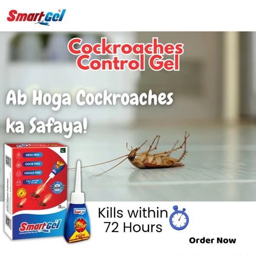 Powerful Smart Cockroach Control Gel | No-Mess Home & Kitchen Pest Control
