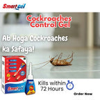 Powerful Smart Cockroach Control Gel | No-Mess Home & Kitchen Pest Control