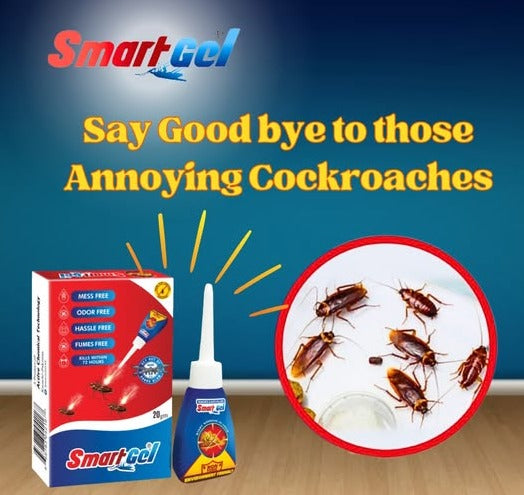 Powerful Smart Cockroach Control Gel | No-Mess Home & Kitchen Pest Control
