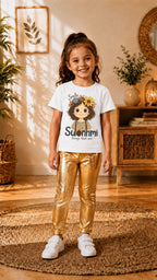 Kids T-Shirts & Ties Set for Girls