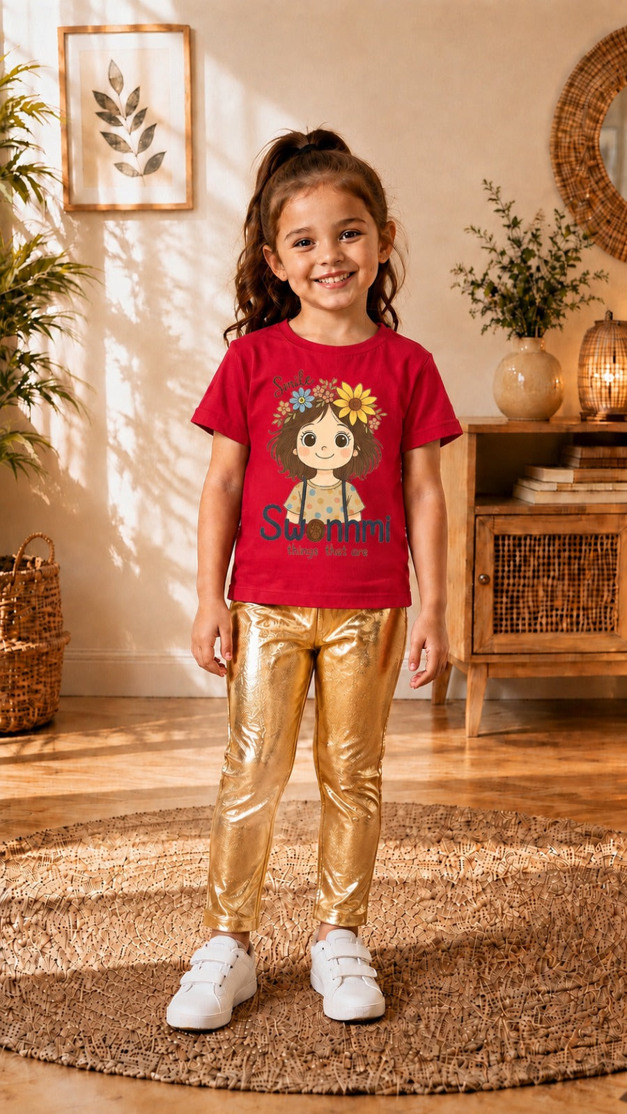 Kids T-Shirts & Ties Set for Girls