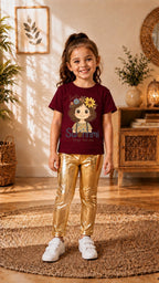 Kids T-Shirts & Ties Set for Girls