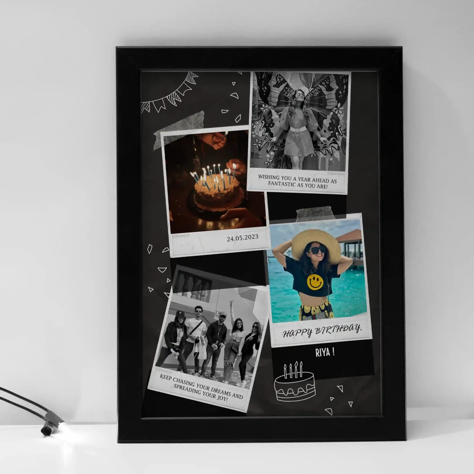 Customized Wall Hanging & Table Stand Photo Frame (Multiple Sizes)