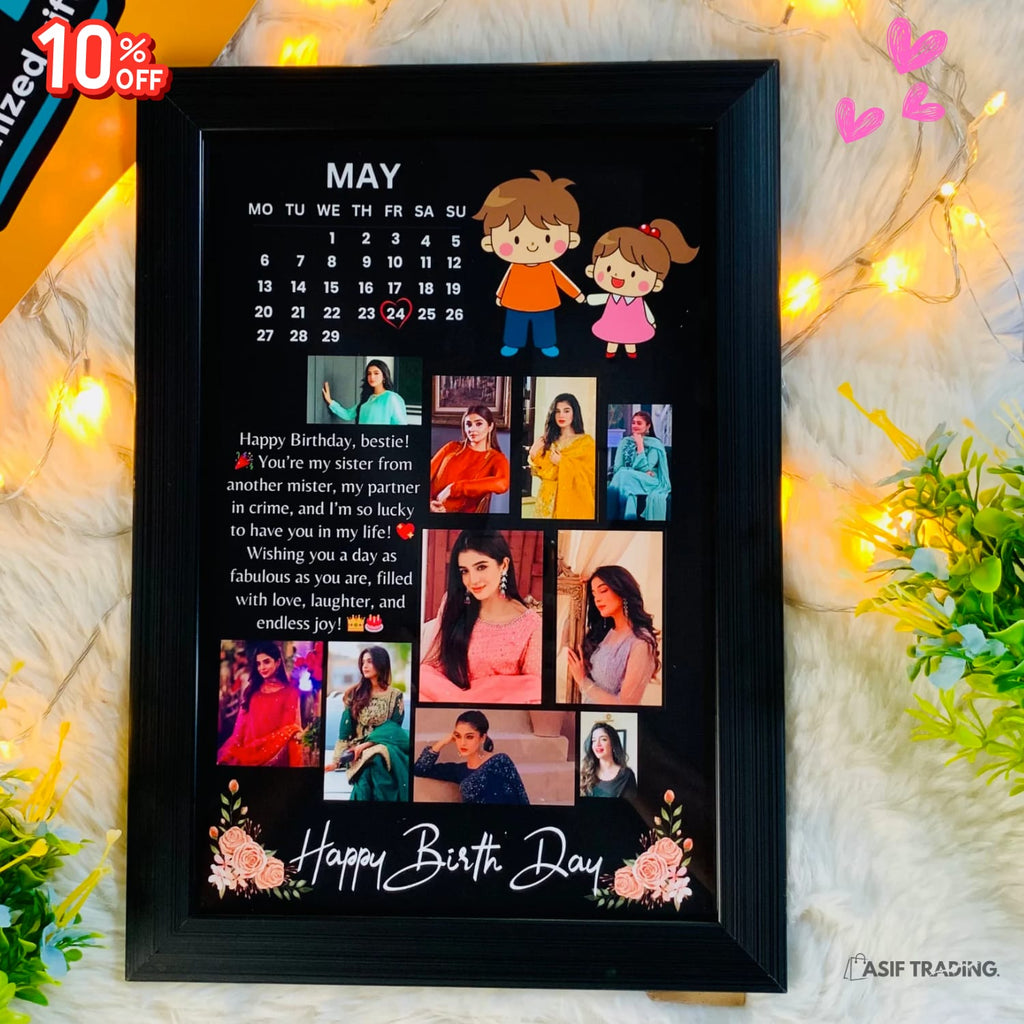 Customized Wall Hanging & Table Stand Photo Frame (Multiple Sizes)