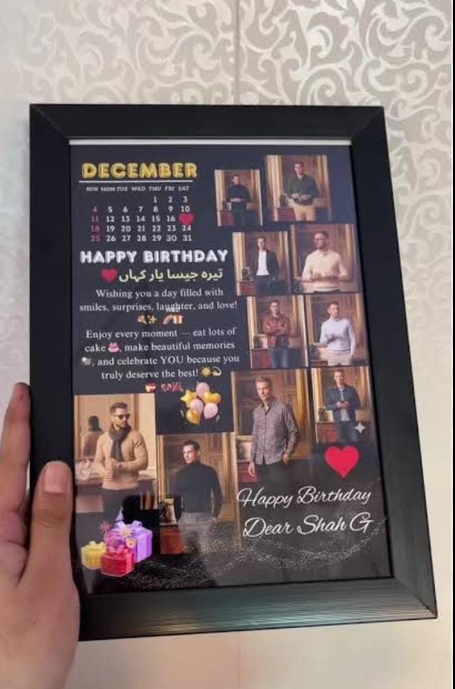 Customized Wall Hanging & Table Stand Photo Frame (Multiple Sizes)