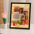 Customized Square Magic Mirror Frame with Name & Picture