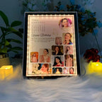 Customized Square Magic Mirror Frame with Name & Picture