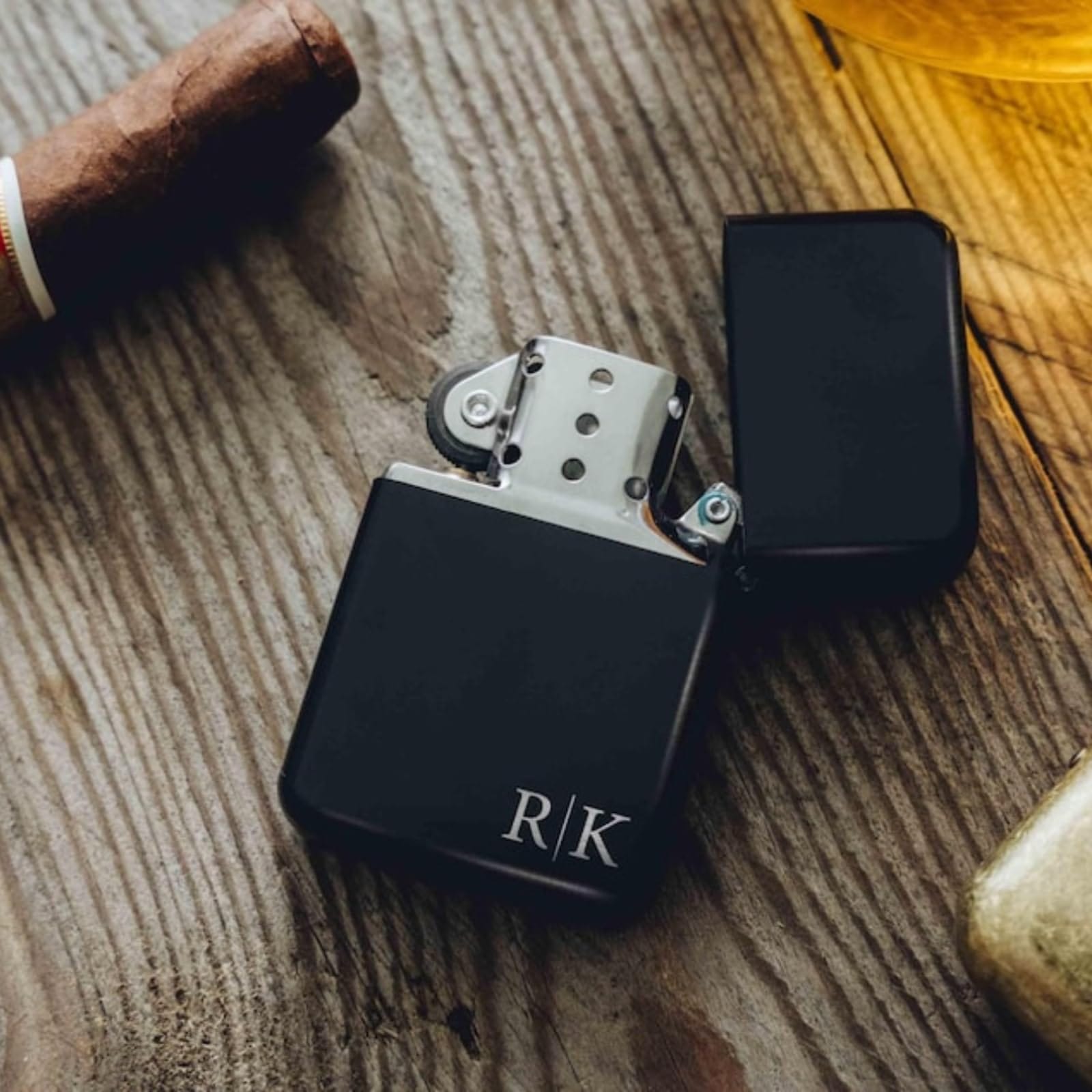 Customized Engraved Metal Zippo Lighter with Name