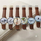 Customized Name & Picture Leather Watch