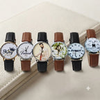 Customized Name & Picture Leather Watch