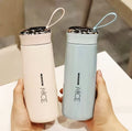 Nice Glass Water Bottle with Plastic Coated Cover and Lid (Glass Material)