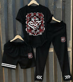 Pack of 3 Summer Tracksuit – Cotton Jersey T-Shirt, Trouser & Shorts