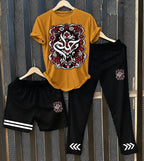 Pack of 3 Summer Tracksuit – Cotton Jersey T-Shirt, Trouser & Shorts