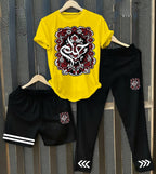 Pack of 3 Summer Tracksuit – Cotton Jersey T-Shirt, Trouser & Shorts
