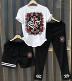 Pack of 3 Summer Tracksuit – Cotton Jersey T-Shirt, Trouser & Shorts