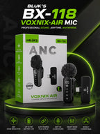 BLUK'S BX-118 | VOXNIX-AIR Collar Wireless ANC Mic (Type-C / Jack Available)