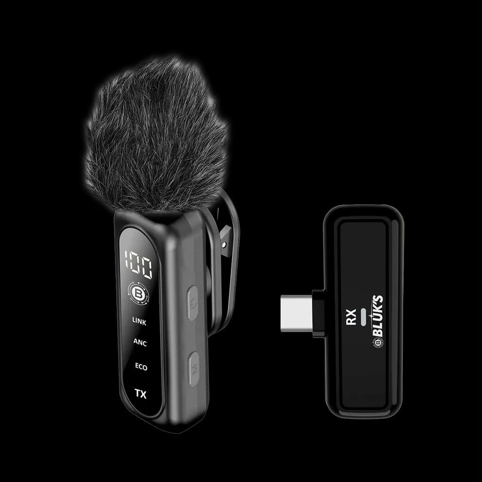 BLUK'S BX-118 | VOXNIX-AIR Collar Wireless ANC Mic (Type-C / Jack Available)