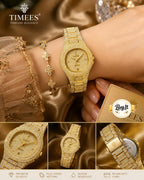 Timees Full Stone Ladies Watch