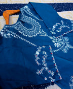 Ready to Wear Elegant Embroidered Bareeza Cotton Farshi Shalwaar Co-Ord Set