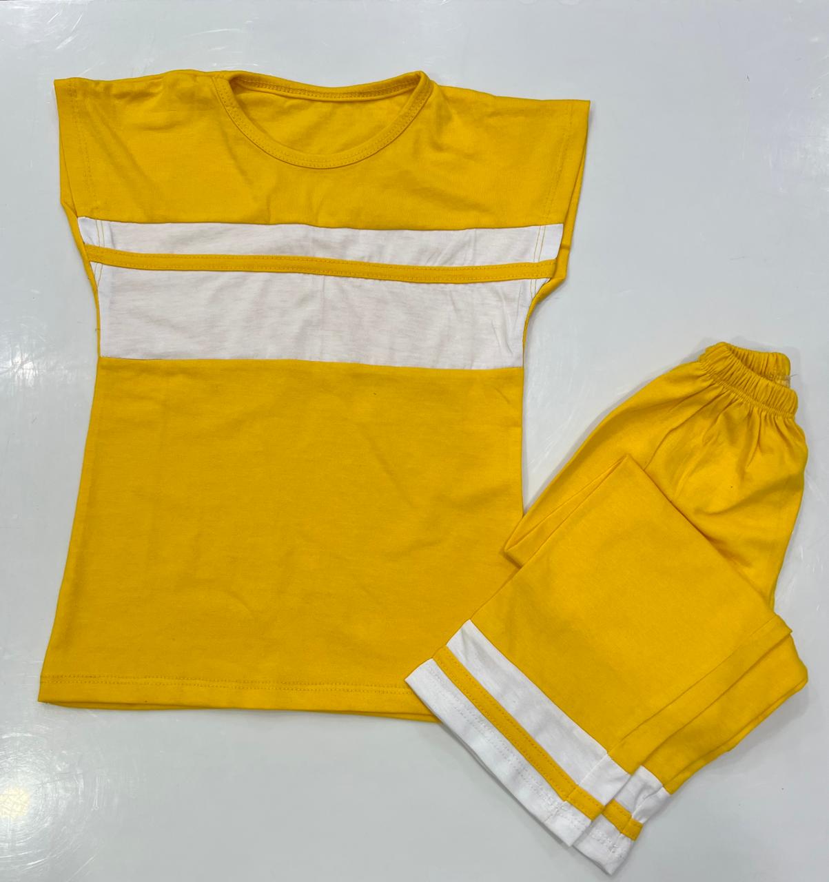 Kids Casual Soft Cotton Jersey T-Shirt & Trouser Set