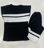 Kids Casual Soft Cotton Jersey T-Shirt & Trouser Set