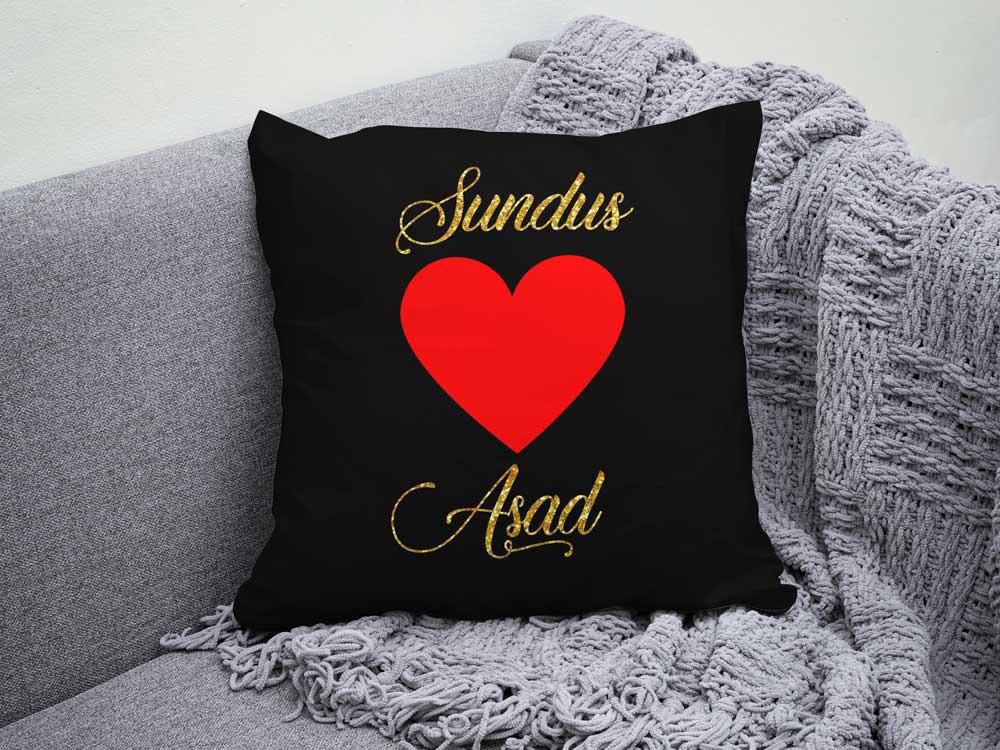 Customized Canvas Pillow / Cushion – 15x15 Inches