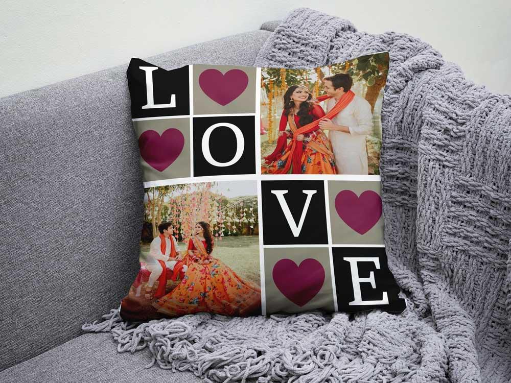 Customized Canvas Pillow / Cushion – 15x15 Inches