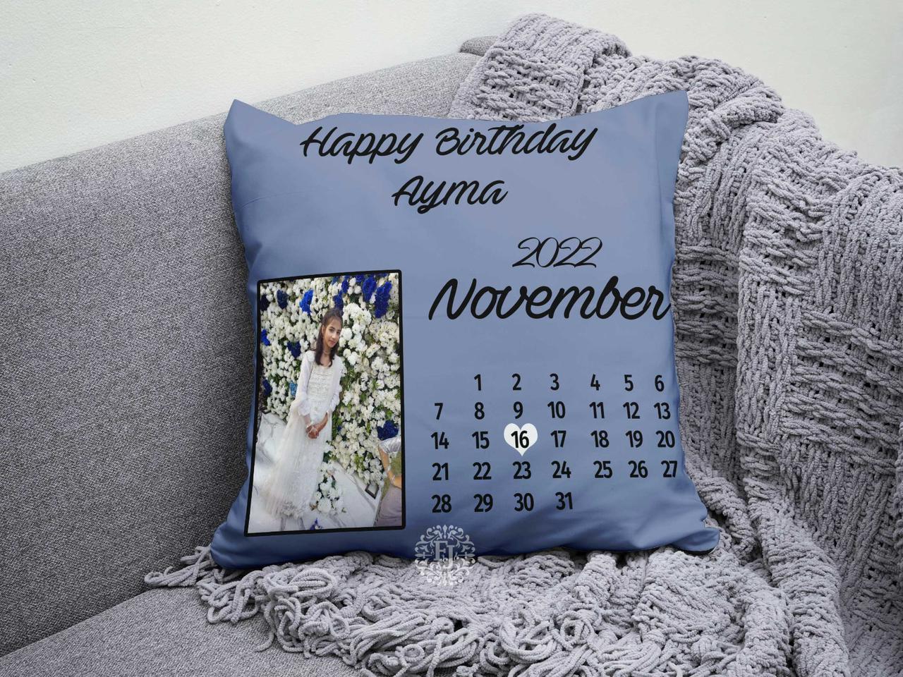Customized Canvas Pillow / Cushion – 15x15 Inches