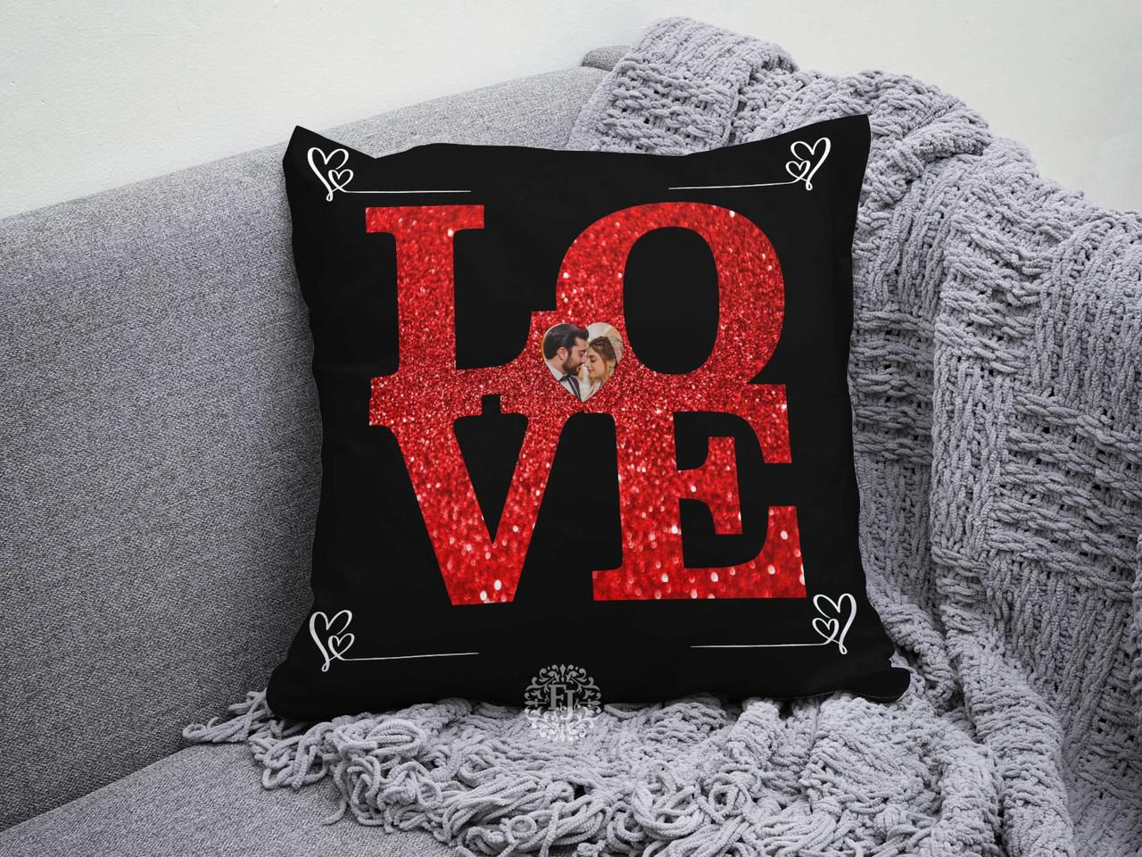 Customized Canvas Pillow / Cushion – 15x15 Inches