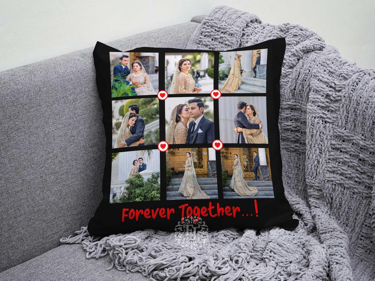 Customized Canvas Pillow / Cushion – 15x15 Inches