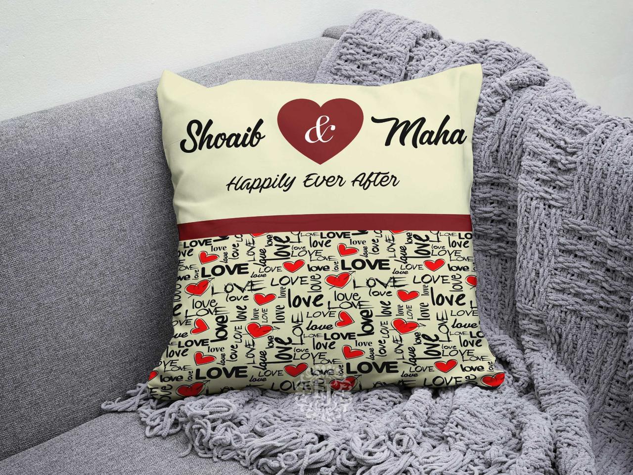 Customized Canvas Pillow / Cushion – 15x15 Inches