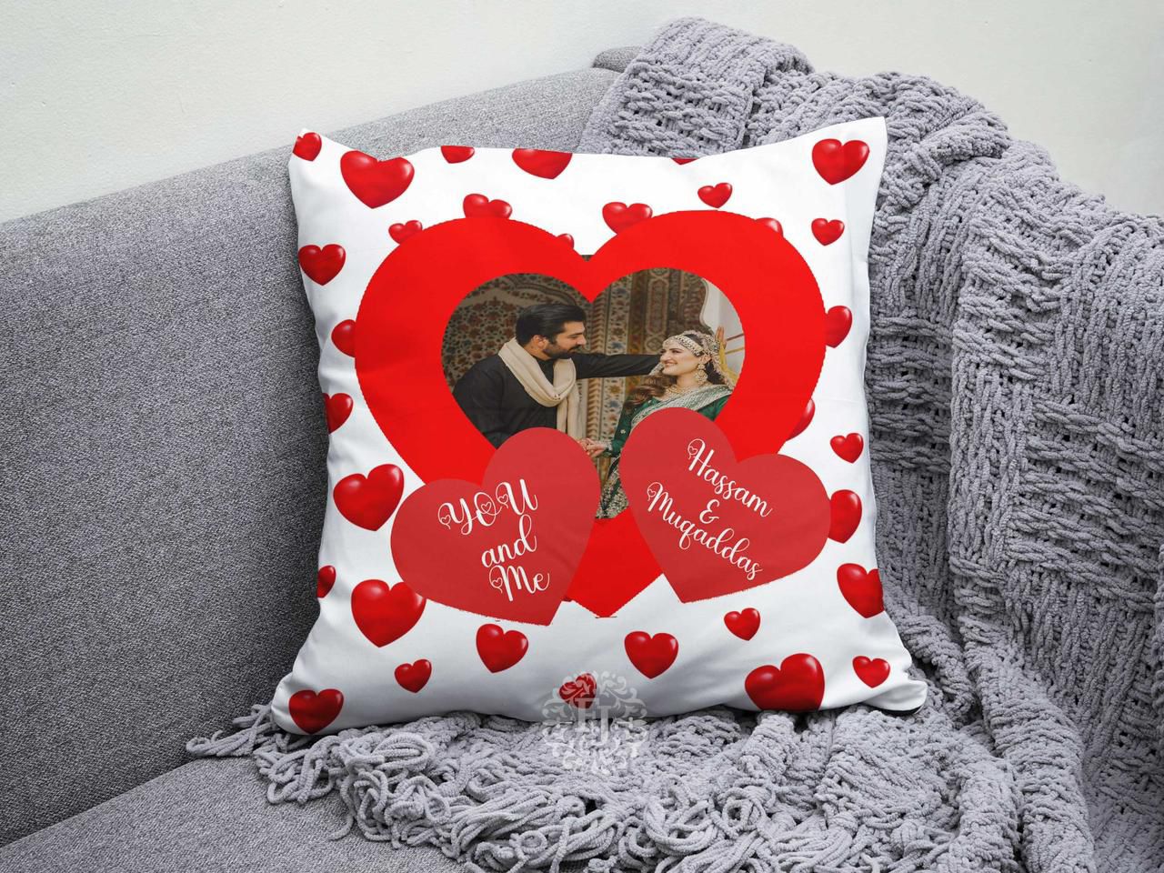 Customized Canvas Pillow / Cushion – 15x15 Inches